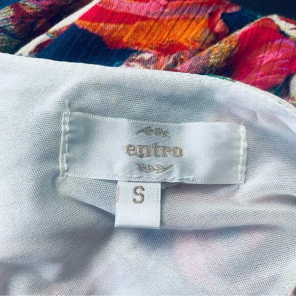 Entro Floral Mini Dress/Tunic Size Small - Picture 12 of 12